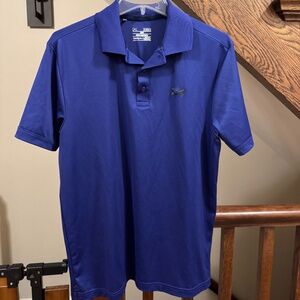 UNDER ARMOUR Heatgear POLO SHIRT MEN'S SIZE Medium - Royal Blue